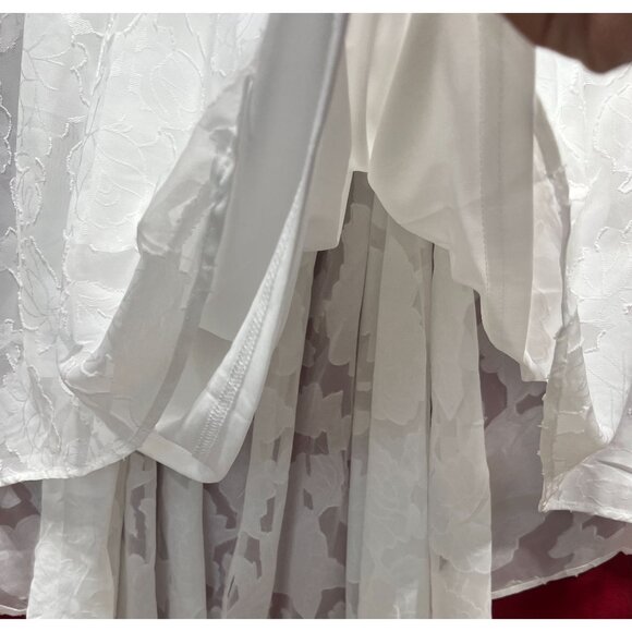 Rue 21 - Women's Summer Sleeveless High Low Hem Ruffle Floral Dress - White - 3X - Picture 11 of 16